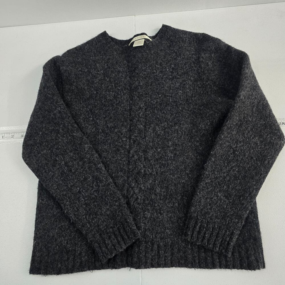 Perry Ellis Lambswoool sweater womens M‎ gray pullover 6820